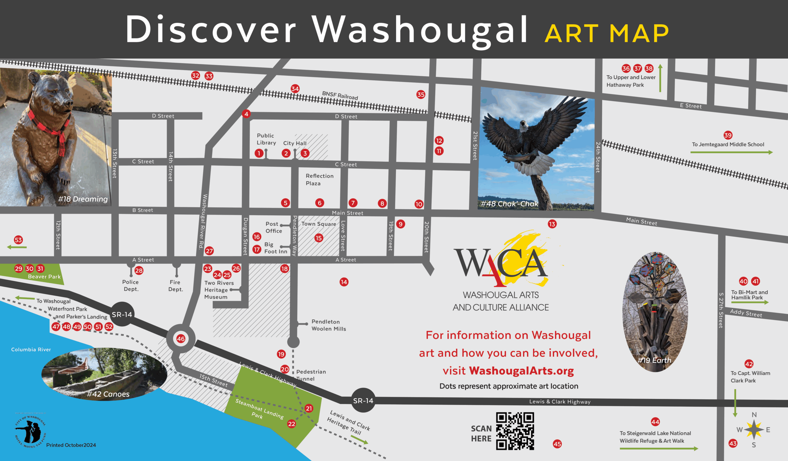 Discover Washougal Art Map 2024